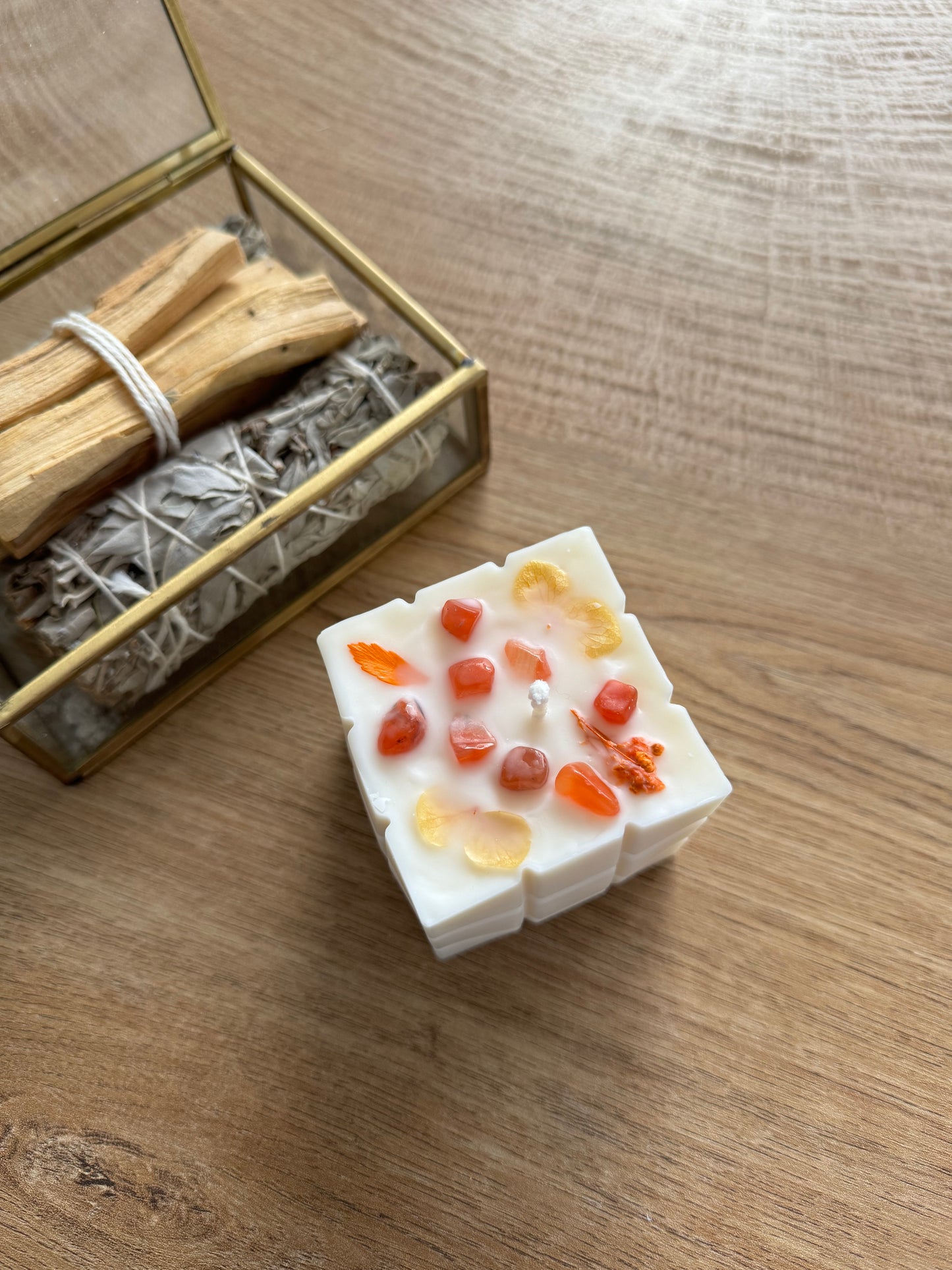 Bougie de rituel - Cornaline